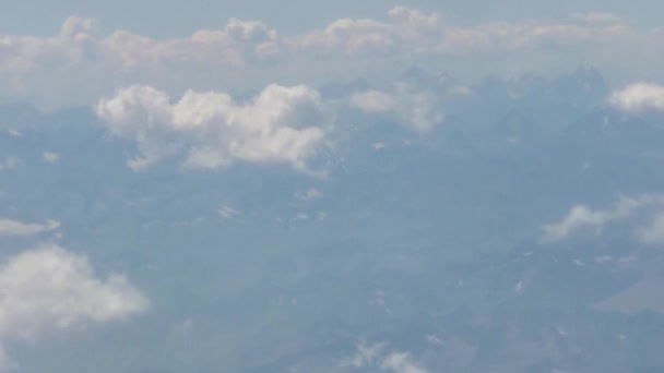 Filmagem Voo Passagem Sobre Nuvens Slide Direita Para Esquerda — Vídeo de Stock