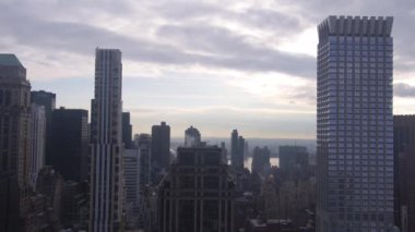 Etkileyici Şehir Skyline Yukarıdan Statik Görüntüler