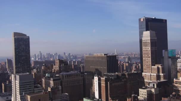 Lenyűgöző Kilátás Városra Felülről Statikus Felvétel — Stock videók