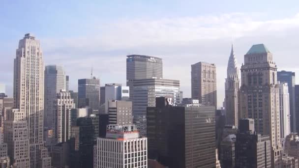 Impressionante Skyline New York City Dall Alto Filmati Statici — Video Stock