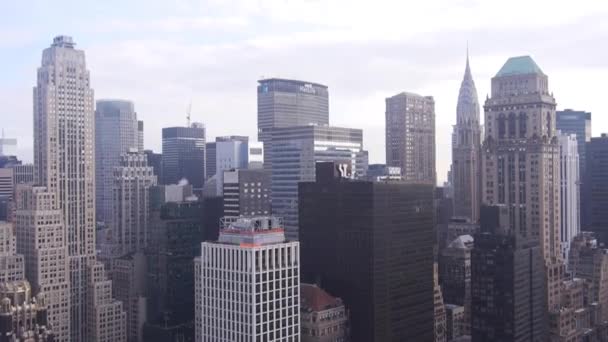 Skyline Von New York City Von Oben Statische Aufnahmen — Stockvideo