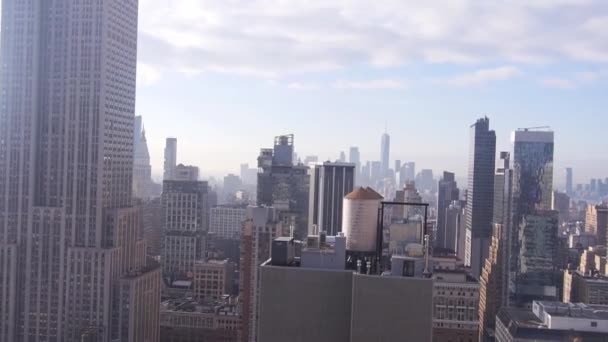 City Skyline Imágenes Izquierda Derecha — Vídeos de Stock