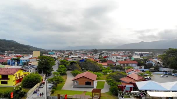 Небольшой Городок Острове Бразильского Города Долли Форвард — стоковое видео