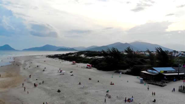 Flygfoto Över Campeche Stranden Front Floripa Brasilien Statisk — Stockvideo