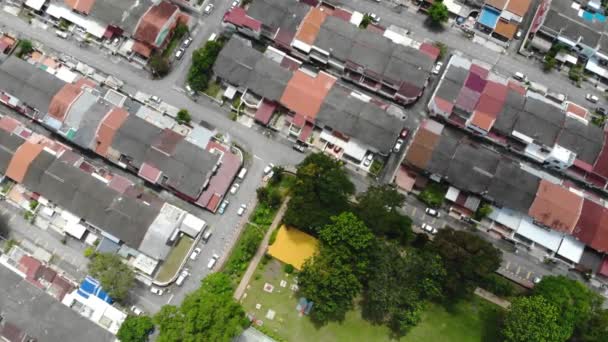 马来西亚房屋及绿地鸟瞰图 — 图库视频影像