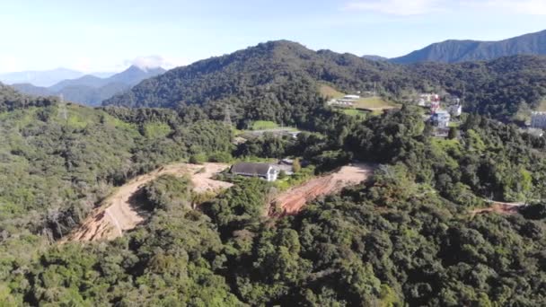 Landschappelijk Uitzicht Groene Bomen Bergen Maleisië — Stockvideo