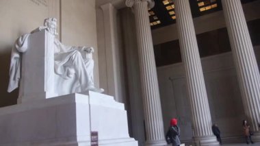 Abraham Lincoln Near People - Pan - Right To Left