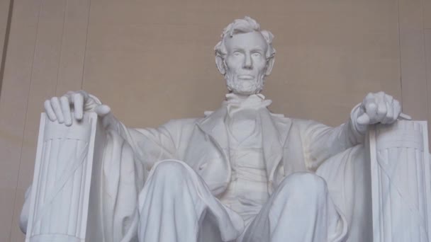 Abraham Lincoln Statue Static — ストック動画