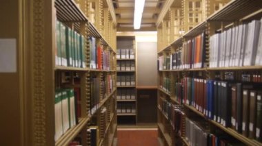 Shelves With Books In Library - Static