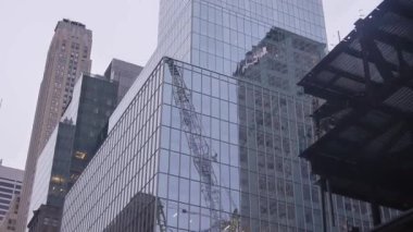 Tall Buildings In City - Tilt - Up To Down