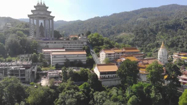 Βουδιστικός Ναός Ένα Φιλικό Προς Φύση Νησί Penang — Αρχείο Βίντεο