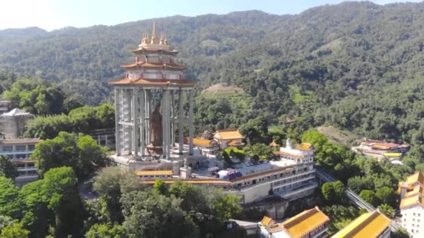 Κηφήνας Άποψη Του Ναού Kek Lok Γύρω Από Φύση — Αρχείο Βίντεο