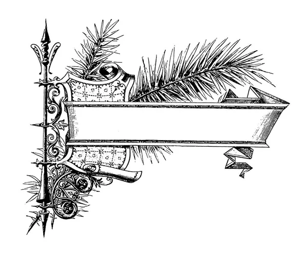 Antique illustration of floral frame. Published in Proben-Album, Buchdruckerei Julius Klinkhardt, Leipzig, Germany (1881).