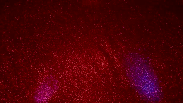 Auf Einem Farbwechselnden Blinkenden Feinkörnigen Hintergrund Blitzen Mehrfarbige Lichtstrahlen — Stockvideo