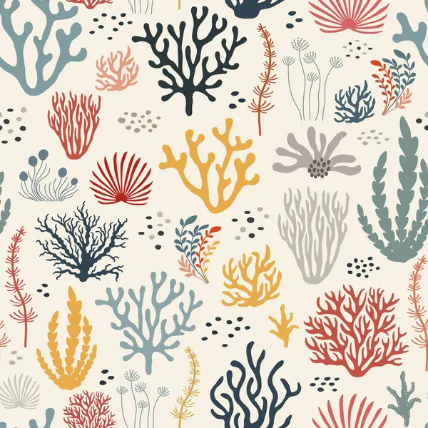 Deniz altı manzarası. Sabit deniz deseni.