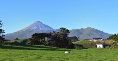 Yeni Zelanda 'nın Taranaki Dağı Stratovolcano' su