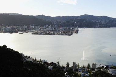 Wellington, Yeni Zelanda rıhtımı.