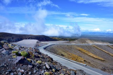 Volkanik Lara, Ruapehu Dağı 'nın otoparkına döndü.