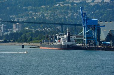 Vancouver, Kanada - 23 Haziran 2024: Leon Oetker 'dan geçen sürat teknesi