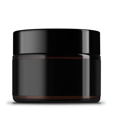 Siyah şampuanlı gerçekçi siyah plastik şişe