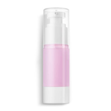 Beyaz arka planda izole edilmiş krem ile kozmetik tüp.