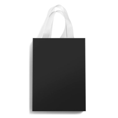 Boş kese kağıdı. Beyaz arkaplanda 3 boyutlu resimleme izole edildi