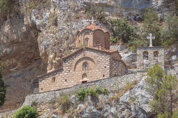 Arnavutluk 'un Berat Şatosu' ndaki tarihi Ortodoks kilisesi. Yüksek kalite fotoğraf