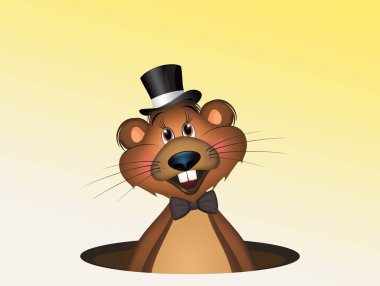 Marmot ve çalışma odasında çizimi