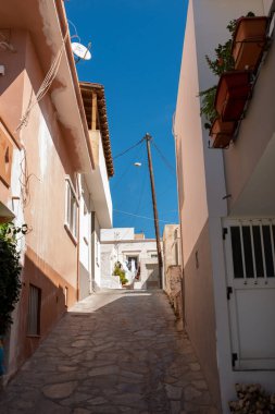 beautiful view of an old Greek town