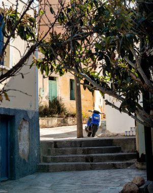 view of the streets of a town on the Greek island of Kos
