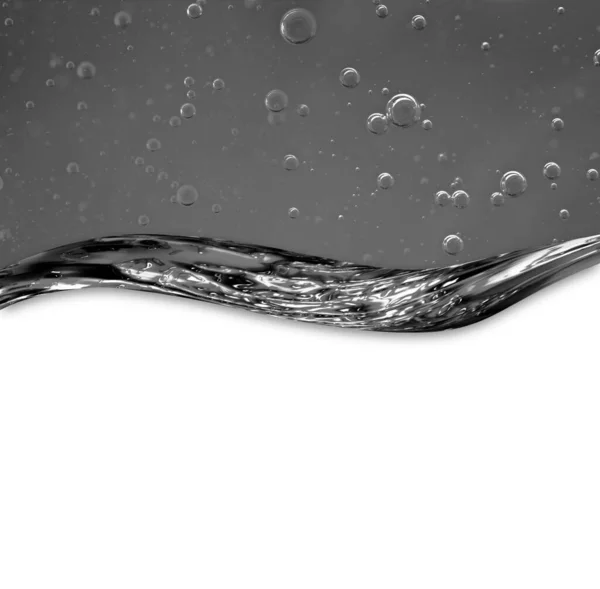 Oil wave and liquid with bubbles. Black and white. For the adwiesting projects with oil, honey, beer, shampoo, hygiene products, washing powder, cosmetics