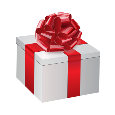  Kırmızı fiyonklu Noel hediyesi kutusu