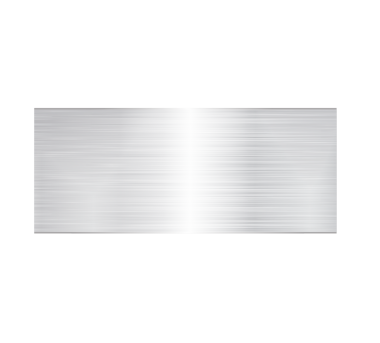 İzole edilmiş gümüş desenli metal plaka.