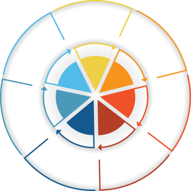 turta çizelgesi diyagramı simgesi düz stil 7