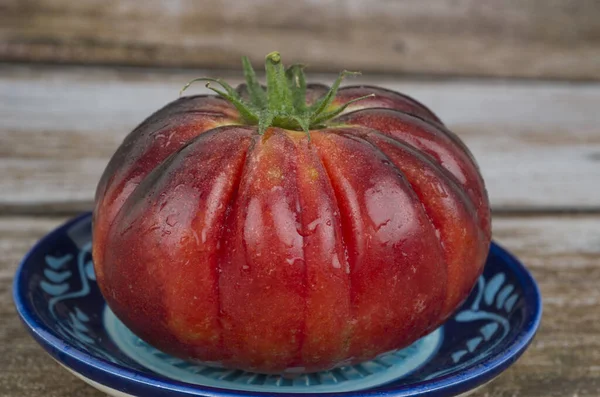 Comida Fresca Naturaleza Cruda Orgánica Madura Tomate Vegetal Rojo Agricultura — Foto de Stock