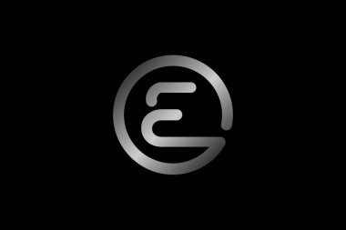 Modern ve zarif E harfi ya da OE logo tasarımı. Alfabe harfi E logo tasarım simgesi iş için. Bir şirket logosu için uygun.