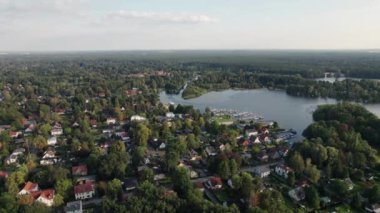 AerialView of lake and national park Muggelsee in Germany