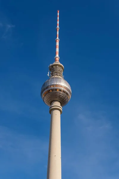 Blick Auf Den Berühmten Fernsehturm Alexanderplatz — Stockfoto