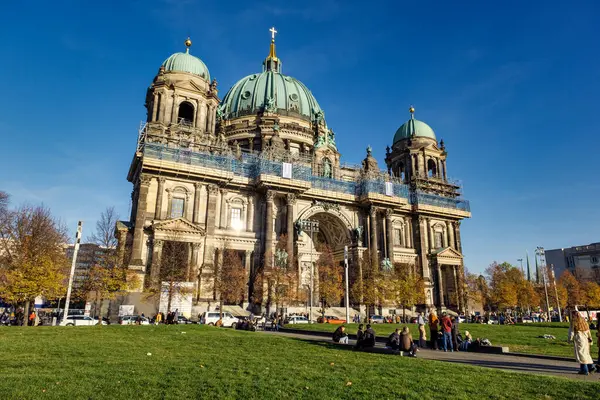Berlin Németország 2023 Október Gyönyörű Kilátás Történelmi Berlini Katedrálisra Berliner Stock Kép