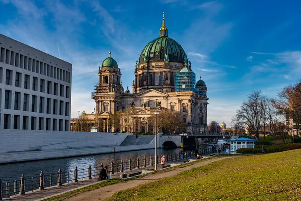 Berlin Niemcy Wrzesień 2022 Piękny Widok Zabytkowej Berlińskiej Katedry Berliner Zdjęcie Stockowe