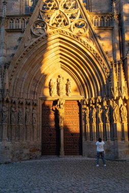 Erfurt, Germany - October 08, 2023: Erfurt Cathedral and Collegiate Church of St Mary, Erfurt, Germany. Martin Luther was ordained in the cathedral in 1507 clipart