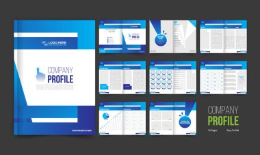 vektör sizin ve her türlü kullanım için şirket profili tasarımı