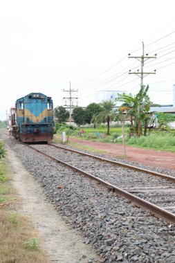 Demiryolu için zemindeki dar gösterge