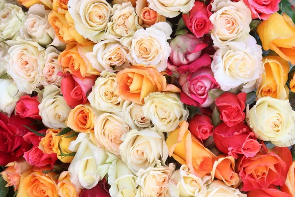 multiple colored rose bouquet on shop for sell are cash crops