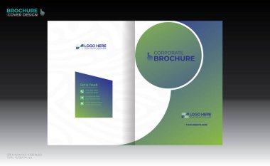 Herhangi bir kullanım için vektör broşürü kapağı tasarımı