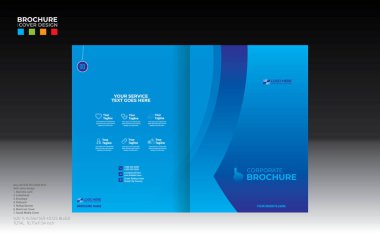 Şirket ve herhangi bir şirket kullanımı için 4 renkli vektör kapağı tasarımı