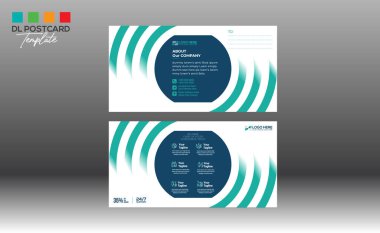 Davetiye ve herhangi bir kullanım için kartpostal tasarımı