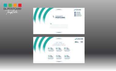 Davetiye ve herhangi bir kullanım için kartpostal tasarımı