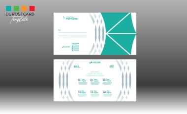 Davetiye ve herhangi bir kullanım için kartpostal tasarımı