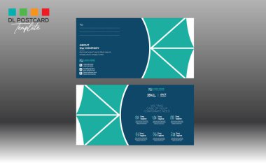 Davetiye ve herhangi bir kullanım için kartpostal tasarımı